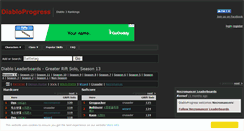 Desktop Screenshot of diabloprogress.com